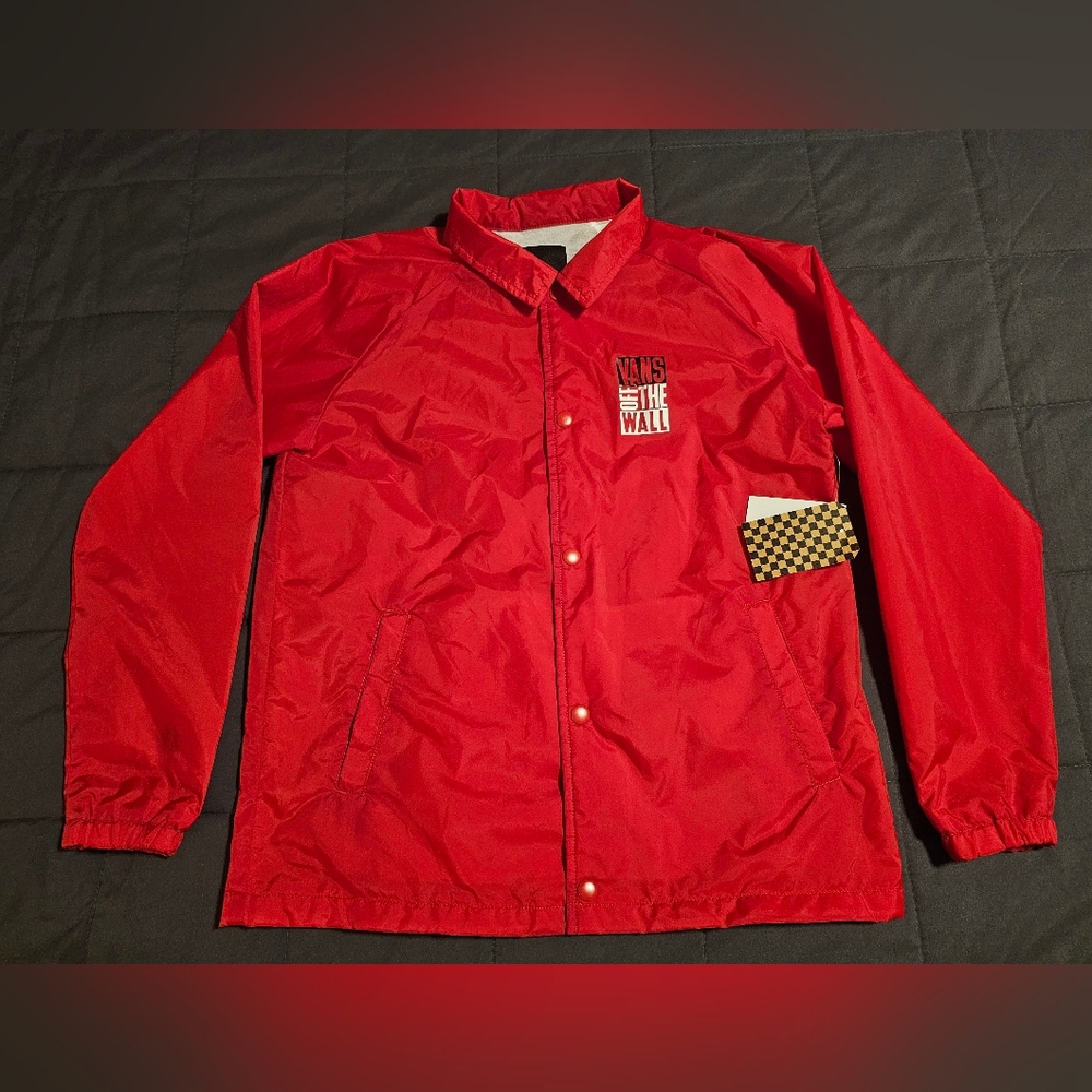Vans Windbreaker Buttondown Jacket Boys Size L